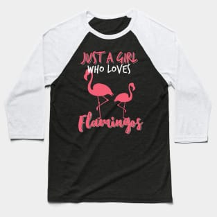 Flamingo Love - Summer Flamingo Girls Baseball T-Shirt